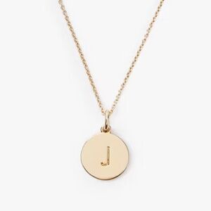 Brand New Kate Spade Simple Dainty Gold Initial Pendant Necklace Letter J